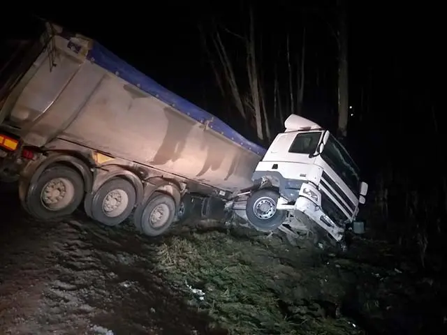 Эвакуация тонара из кювета на трассе А-108